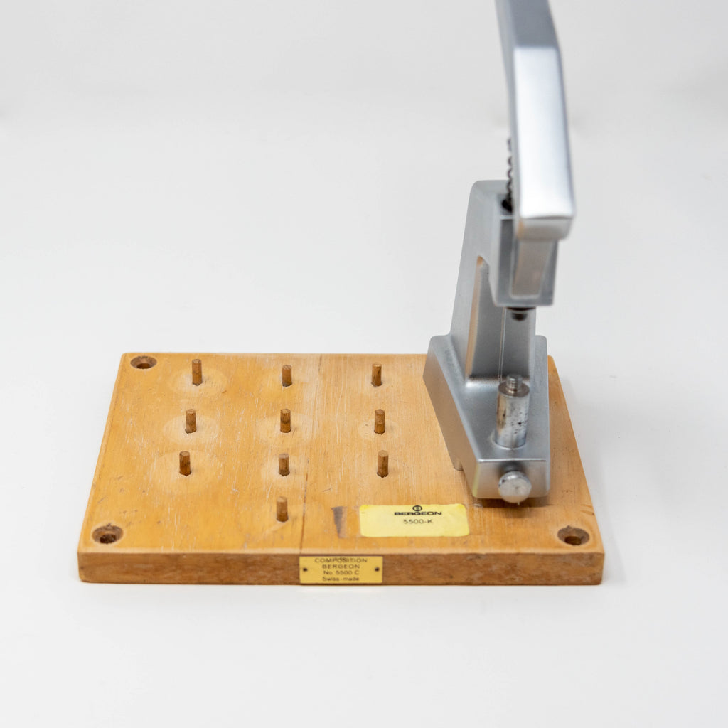 Bergeon 5500 Watch Crystal Press with 18 Dies