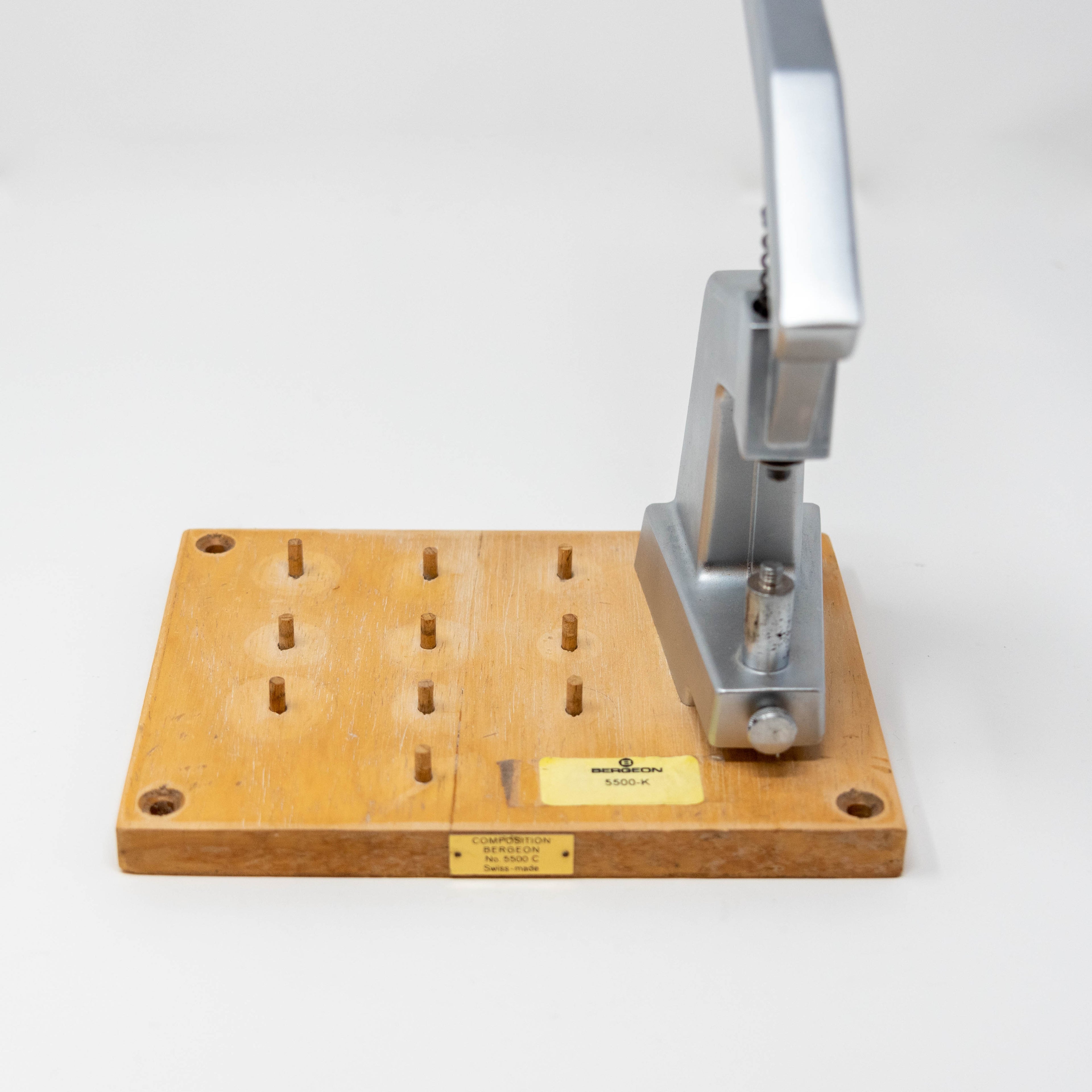 Bergeon 5500 Watch Crystal Press with 18 Dies